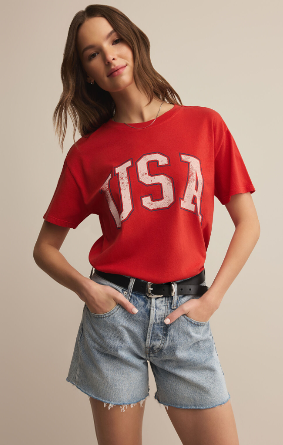 Z Supply USA Boyfriend Tee