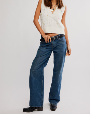 Free People Plumeria Floral Vest