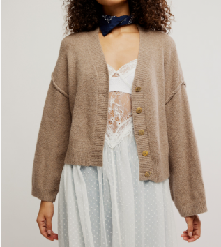 Free People Cool of The Night Cardi