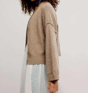 Free People Cool of The Night Cardi