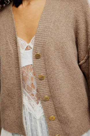 Free People Cool of The Night Cardi