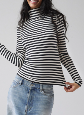 Free People Good Good Turtle Stripe Tee