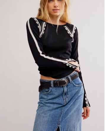 Free People Lost Love Long Sleeve Tee