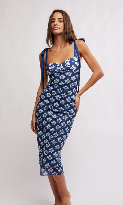 princess polly baby blue dress Free People Ready Now Mini Slip Dress Silver Blue Dress Medium M
