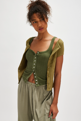 Free People End Game Pointelle Tank