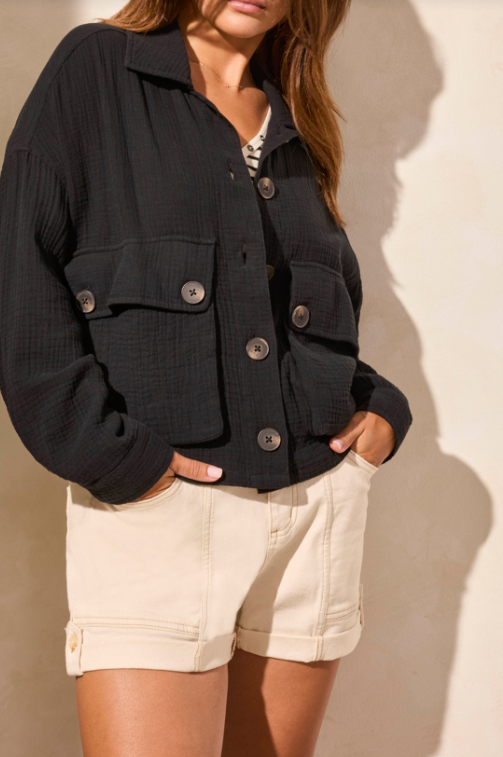 Tribal Jacket with Back String Adjustment