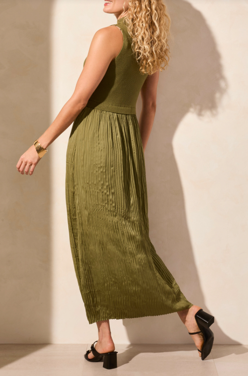 Tribal Sleeveless Twofer Maxi Dress