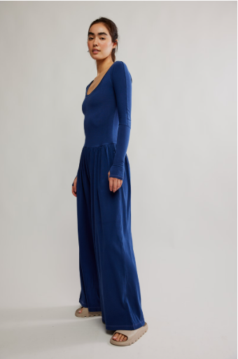 Free People Movement Hot Shot Wide Leg Onesie
