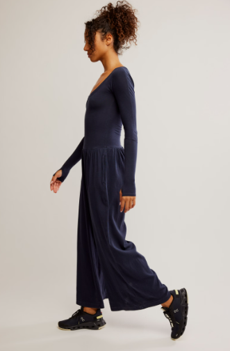 Free People Movement Hot Shot Wide Leg Onesie