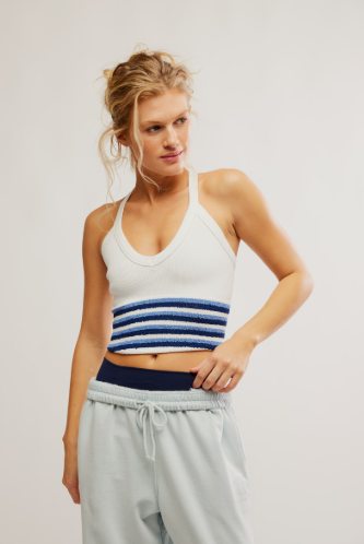 Free People Movement All Clear V-Neck Stripe Cami