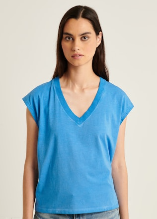 Patrick Assaraf Short Sleeve Iconic Sublime V-Neck Dolman Tee