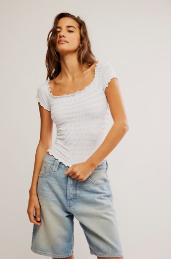 Free People Pucker Up Seamless Tee