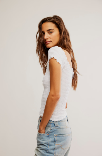 Free People Pucker Up Seamless Tee