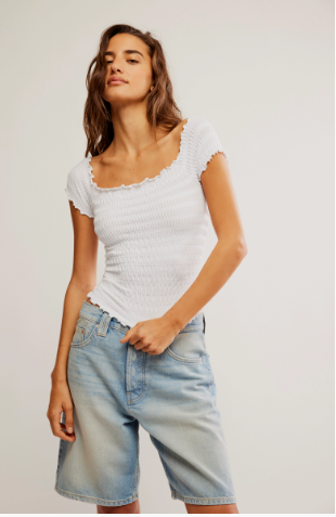Free People Pucker Up Seamless Tee