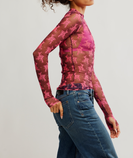 Free People Two Tone Lady Lux Top