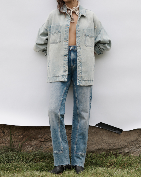 Free People Risk Taker Mid-Rise Straight Jeans