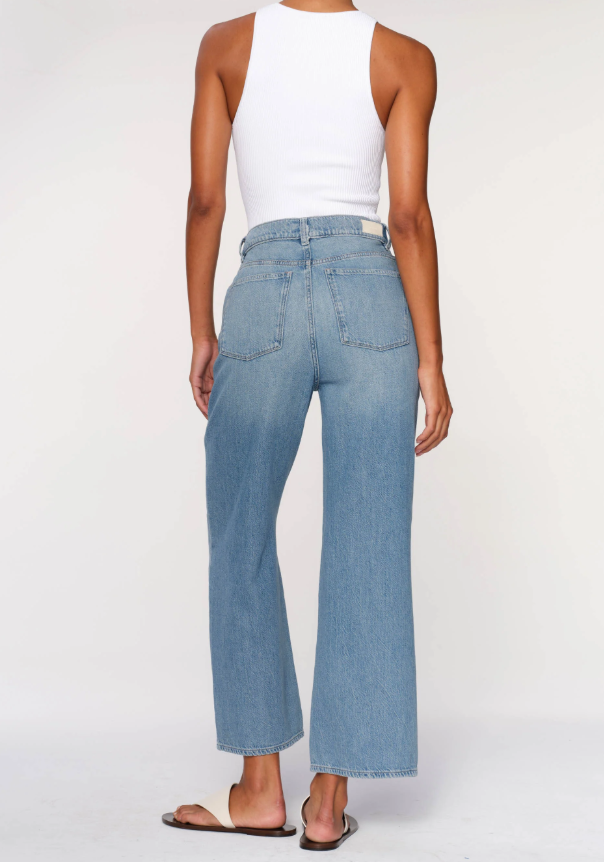 DL1961 Hepburn Wide Leg High Rise Ankle Jean