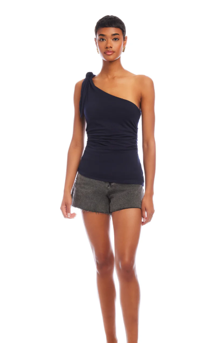 Fifteen Twenty Harper One Shoulder Tie Top