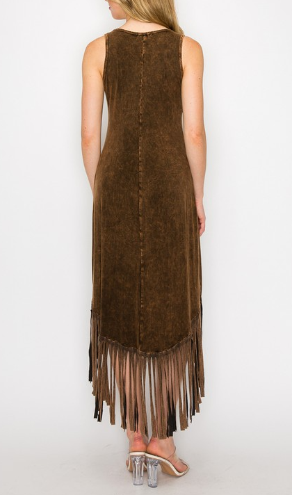 Dexterous Fringe Maxi Dress
