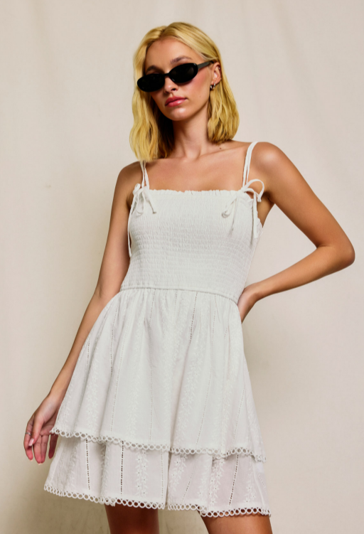 Dress Forum Sleeveless Tiered Mini Dress