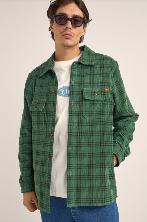 Rhythm Cord Check Overshirt