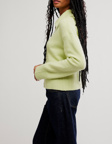 Free People Trading Up Polo Sweater