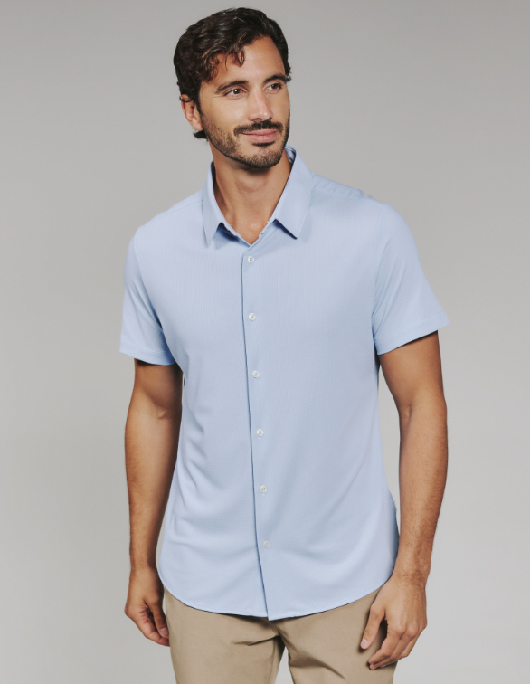7 Diamonds Levine Short Sleeve Shirt White / M