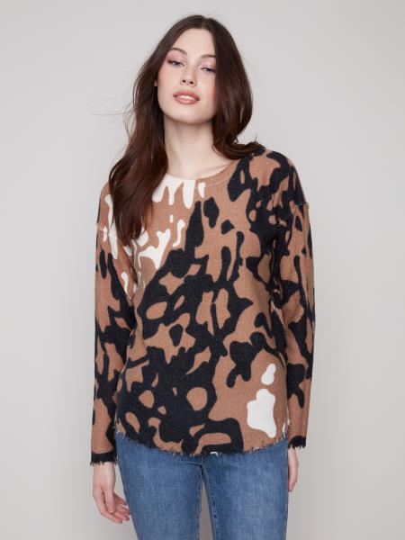 Charlie B Printed Reversible Sweater