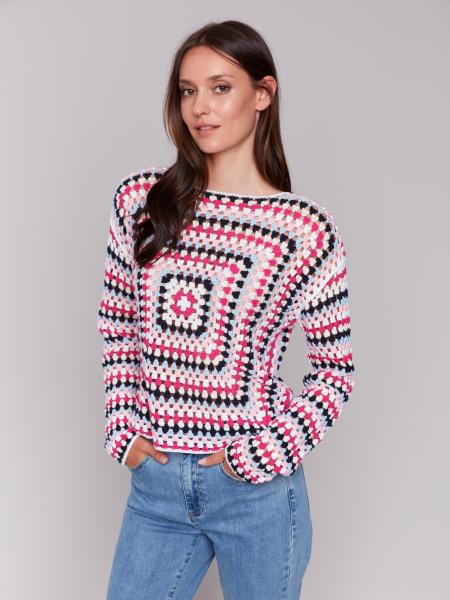 Charlie B Crochet Top