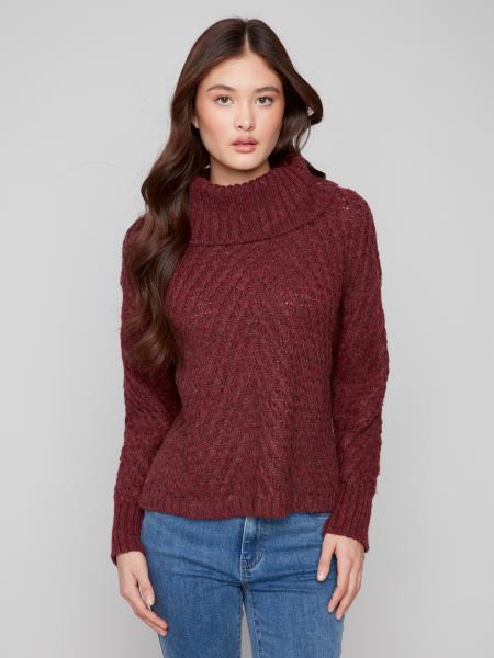 Charlie B Diagonal Cable Sweater