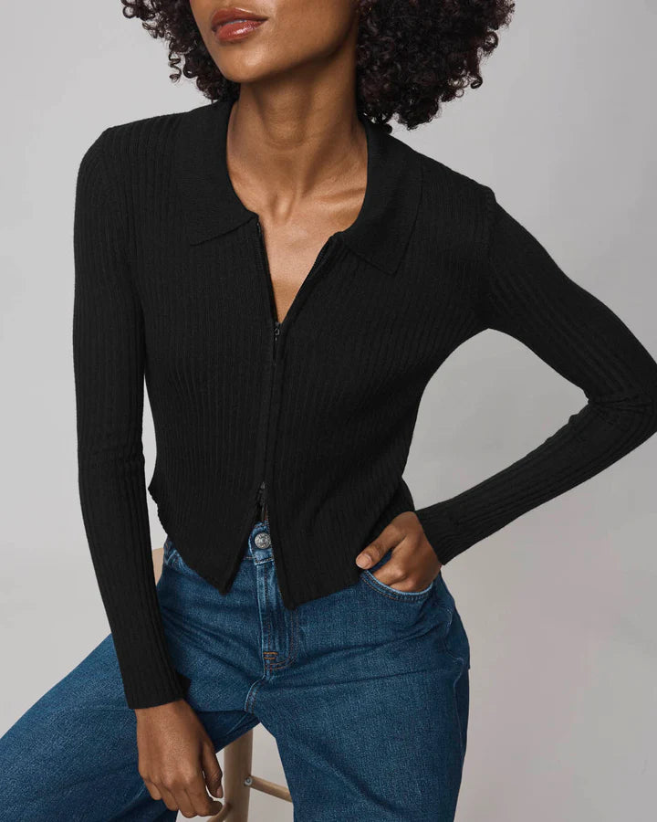 Splendid Georgie Two Zip Sweater