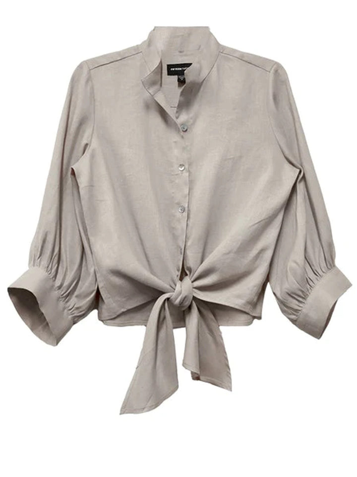 Fifteen Twenty Linen Tie Front Top