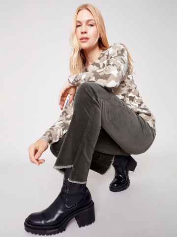Charlie B Asymmetrische Saum-Bootcut-Beinhose