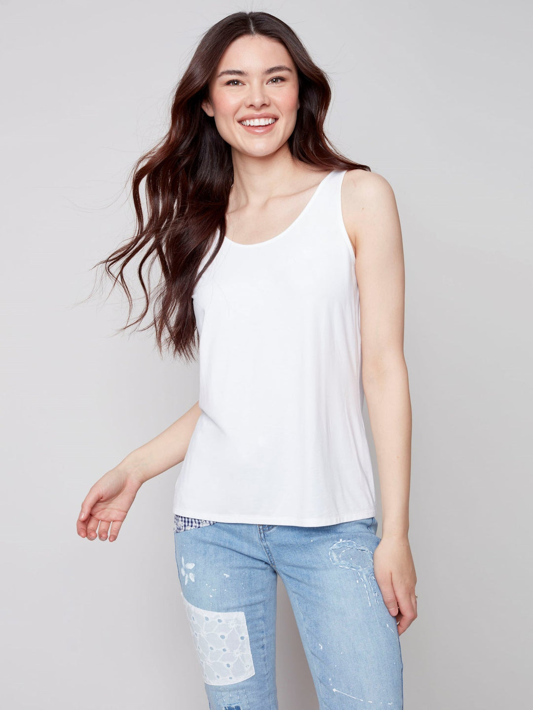 Charlie B Reversible Solid Bamboo Cami