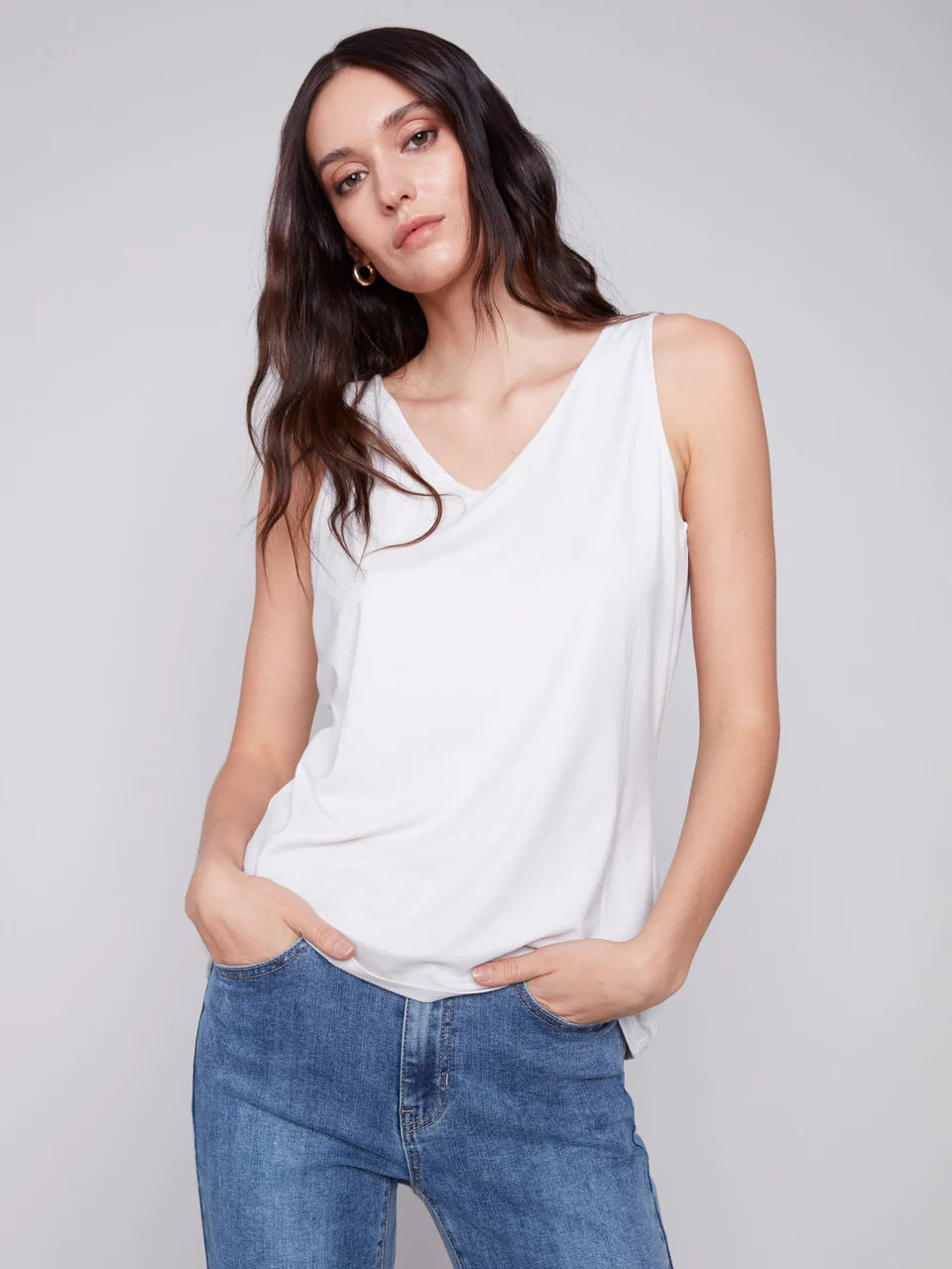 Charlie B Reversible Solid Bamboo Cami