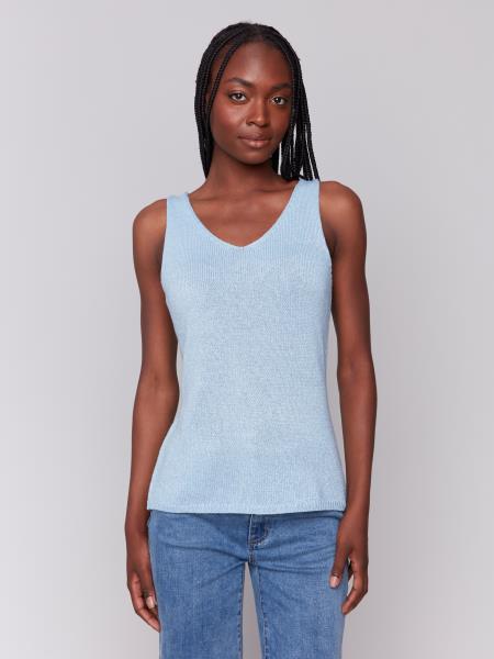 Charlie B Lurex Knit Camisole