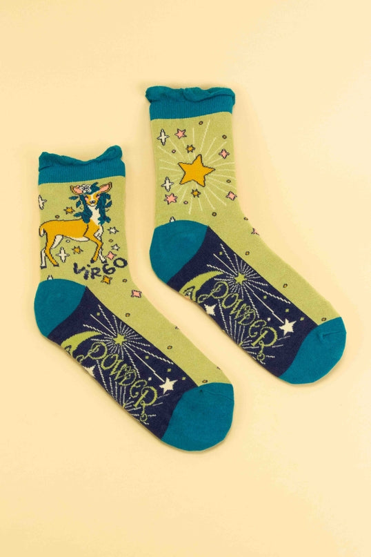 Pulverfarbene Sternzeichen-Socken