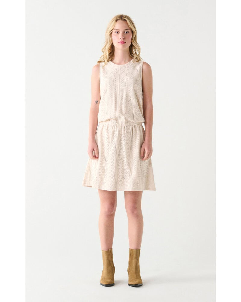 Dex Crochet Mini Dress Oatmeal / M / Mini Dress Dex Crochet Mini Dress Oatmeal / M / Mini Dress