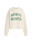 Favorite Daughter Cropped Collegiate Sweatshirt