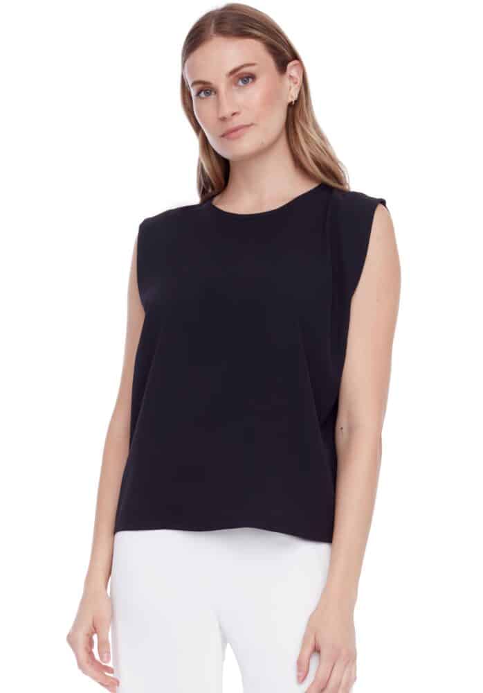 I Love Tyler Madison Maylee Solid Vegan Silk Sleeveless Top