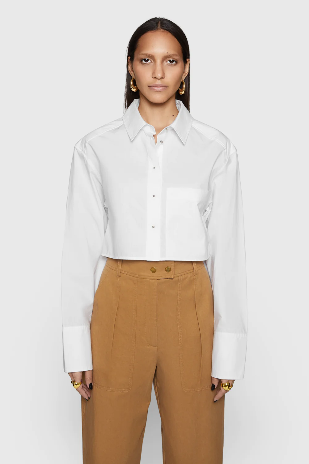 Rebecca Minkoff Layne Cropped Shirt