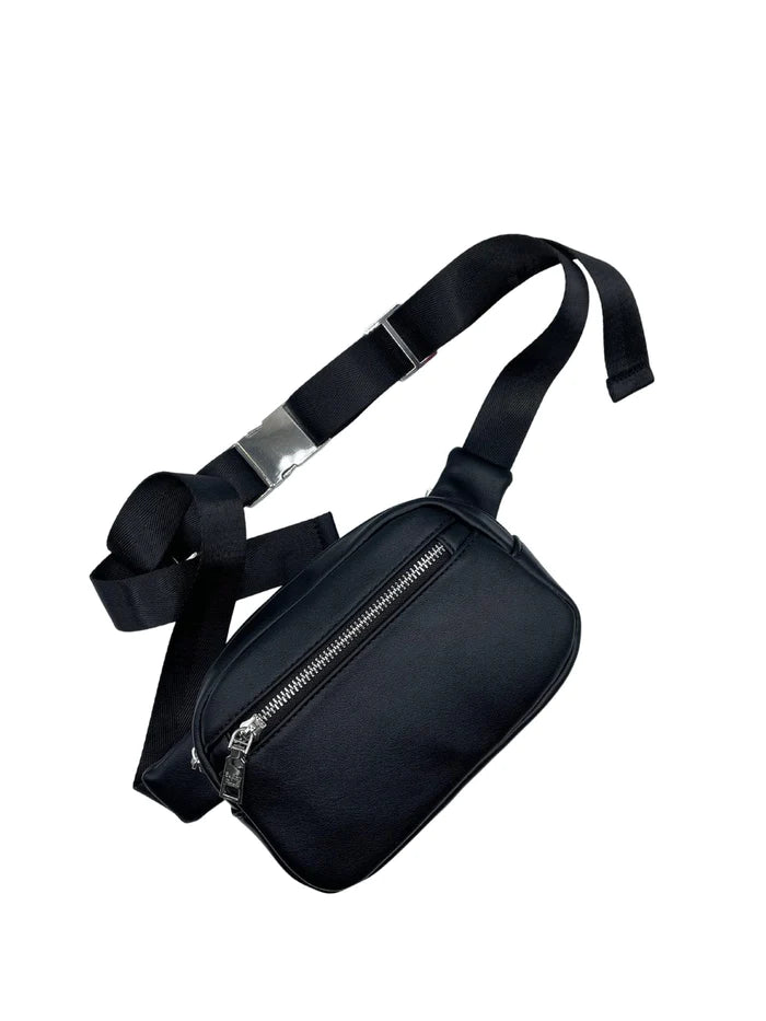 Jen & Co. Sac taille/Crossbody avec large sangle