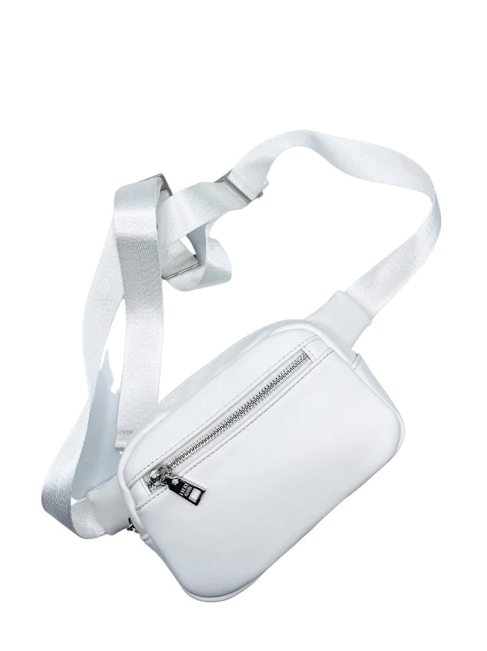Jen & Co. Sac taille/Crossbody avec large sangle