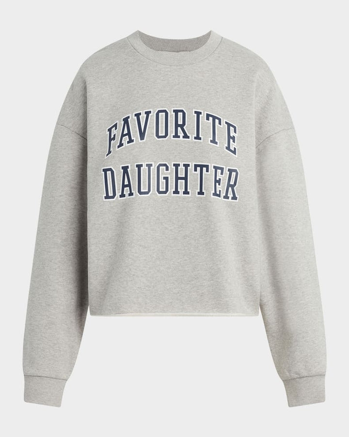 Favorite Daughter Cropped Collegiate Sweatshirt