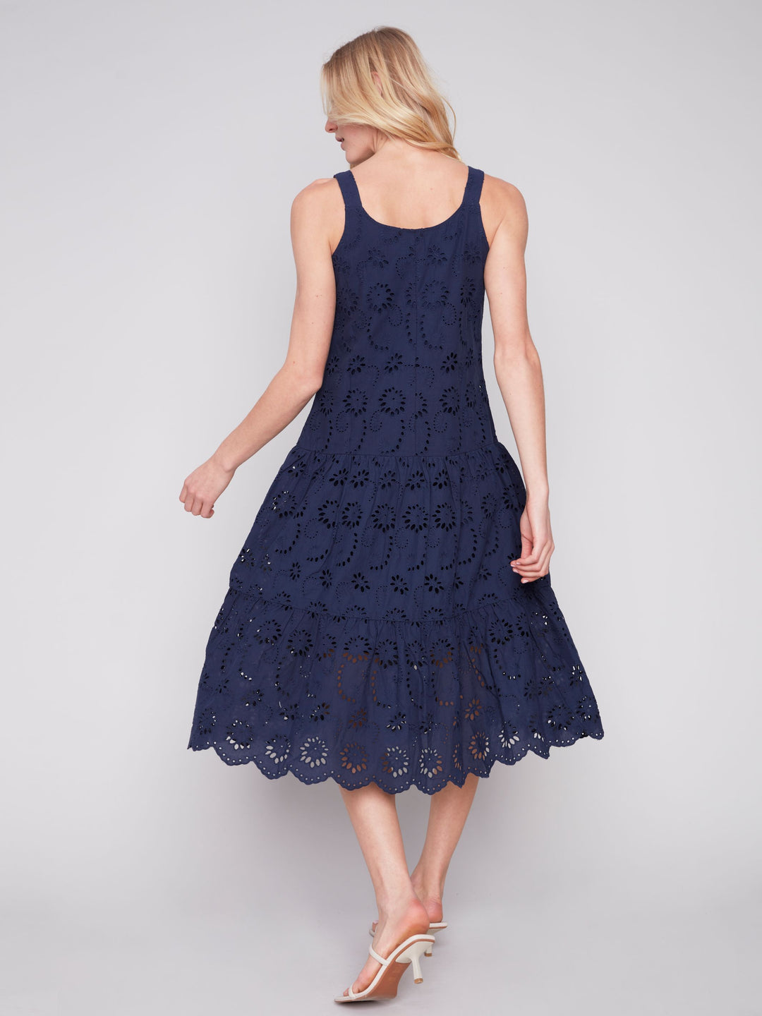 Charlie B Maxi Dress With Eyelet Fully Lined