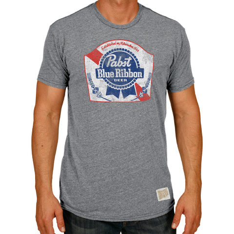 T-shirt à ruban bleu Pabst de marque rétro