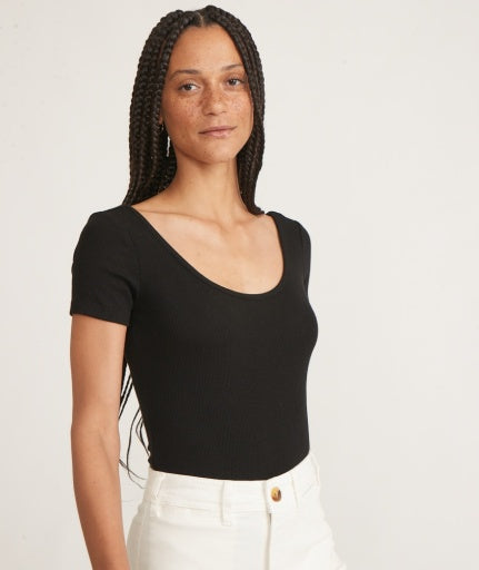 Marine Layer Lexi Rib SS Bodysuit