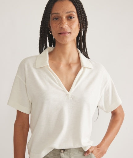 Marine Layer Vintage Slub Polo Tee