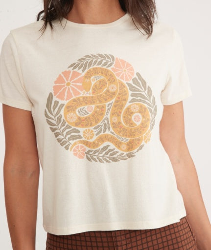 Marine Layer Respun Crop Graphic Tee