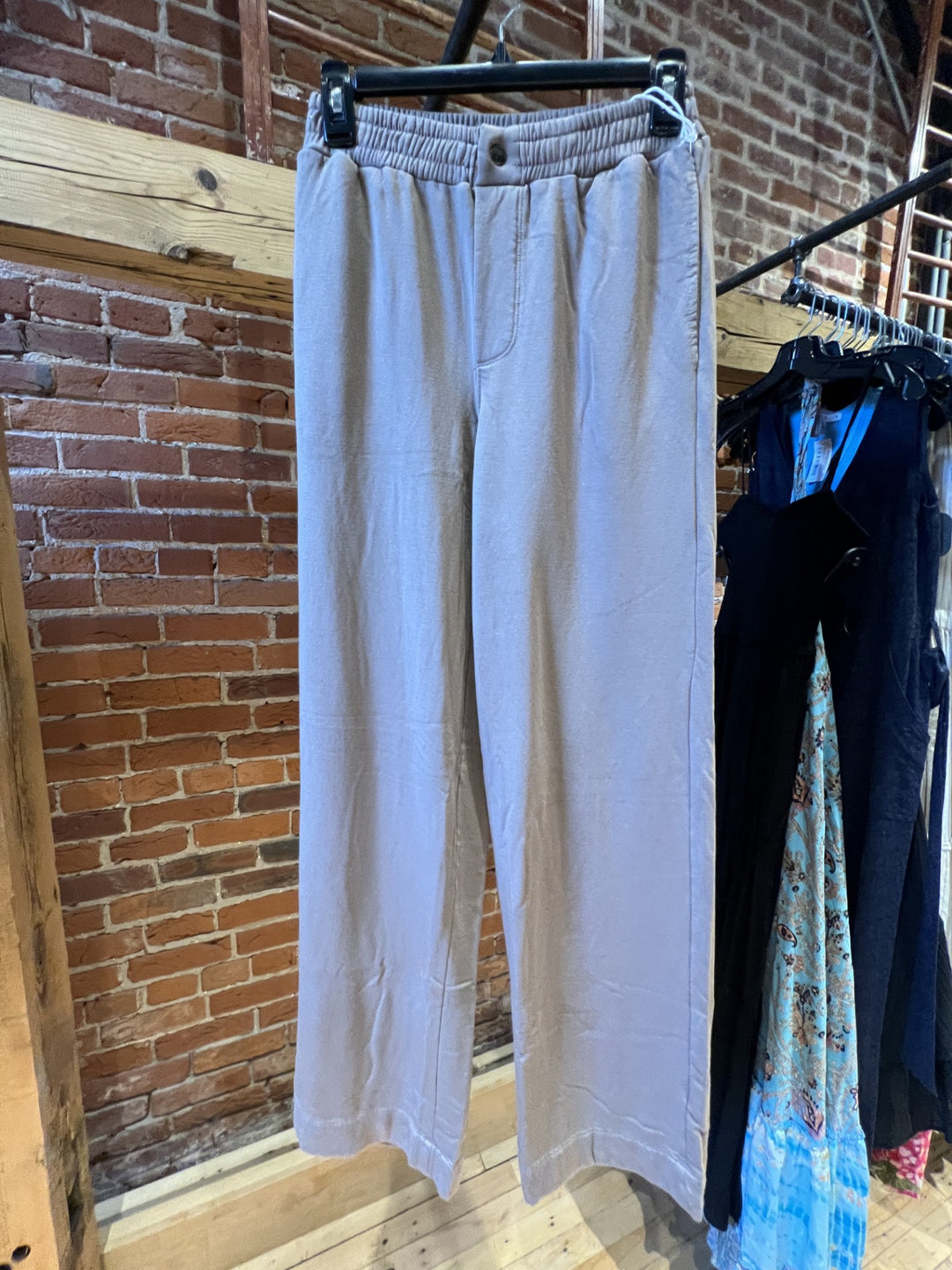 Stateside Softest Fleece Snap Wide Leg Pant